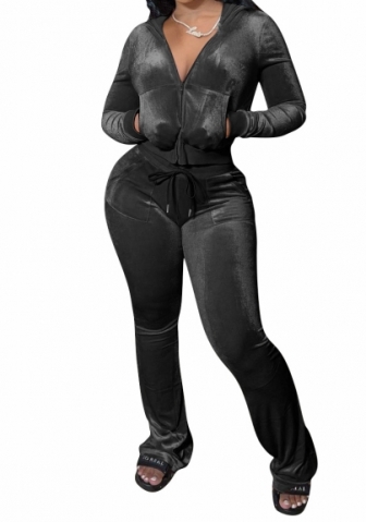 (Real Image)2023 Styles Women Sexy&Fashion Spring&Summer TikTok&Instagram Styles Hoodie Velvet Two Piece Suit