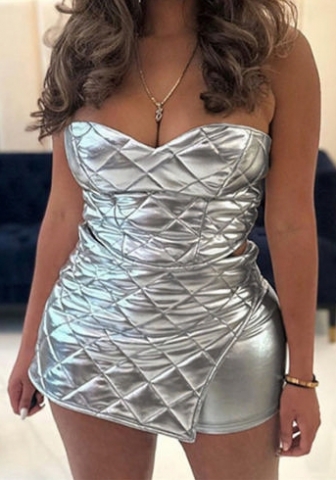 (Sliver)2023 Styles Women Sexy&Fashion Spring&Summer TikTok&Instagram Styles Two Piece Dress