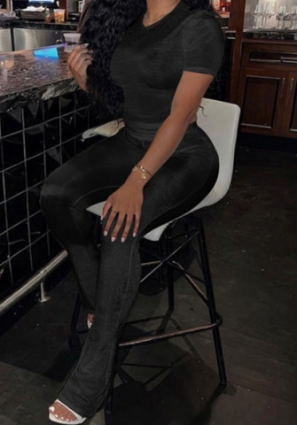 (Black)2023 Styles Women Sexy&Fashion Spring&Summer TikTok&Instagram Styles Print Two Piece Suit