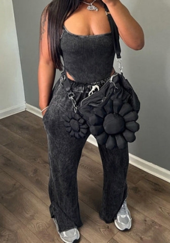 (Only Bottom)(Black)2023 Styles Women Sexy&Fashion Spring&Summer TikTok&Instagram Styles Long Pants