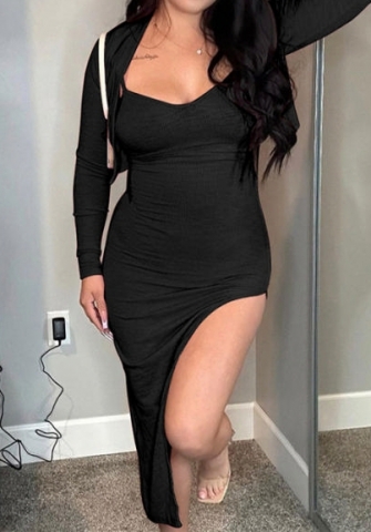 (Black)2023 Styles Women Sexy&Fashion Spring&Summer TikTok&Instagram Styles Irregular Maxi Dress