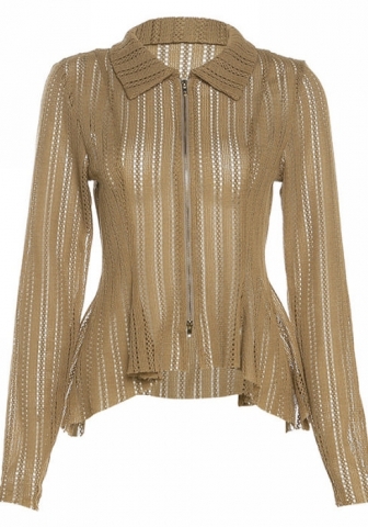 (Real Image)2023 Styles Women Sexy&Fashion Spring&Summer TikTok&Instagram Styles Front Zipper Irregular Shirts