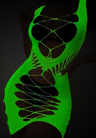 2023 Styles Women Sexy&Fashion Spring&Summer TikTok&Instagram Styles Green Lace BodySuit/Dress