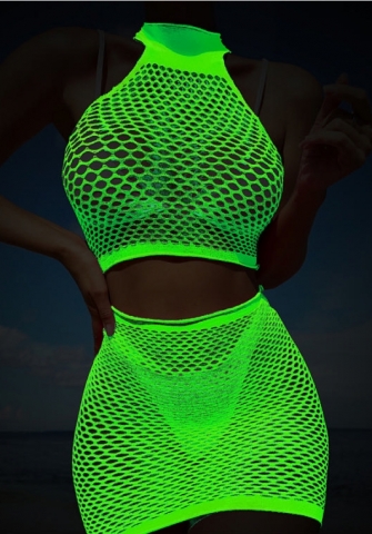 2023 Styles Women Sexy&Fashion Spring&Summer TikTok&Instagram Styles Green Lace BodySuit/Dress