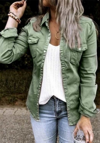 2023 Styles Women Sexy&Fashion Spring&Summer TikTok&Instagram Styles Jeans Front Button Coats