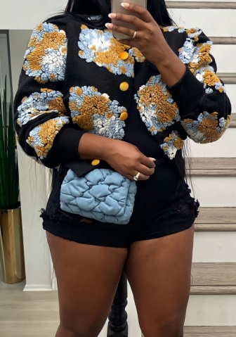 (Real Image)2023 Styles Women Sexy&Fashion Autumn/Winter TikTok&Instagram Styles Flower Fur Coat