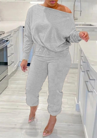 (Gray)2023 Styles Women Sexy&Fashion Autumn/Winter TikTok&Instagram Styles Two Piece Suit