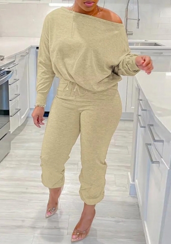 (Khaki)2023 Styles Women Sexy&Fashion Autumn/Winter TikTok&Instagram Styles Two Piece Suit