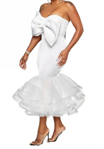 (White)2023 Styles Women Sexy&Fashion Autumn/Winter TikTok&Instagram Styles Tube Maxi Dress