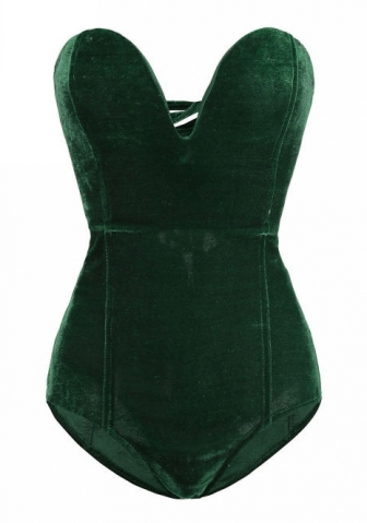 (Real Image)2023 Styles Women Christmas Sexy&Fashion Autumn/Winter TikTok&Instagram Styles Velvet Tube Bodysuit