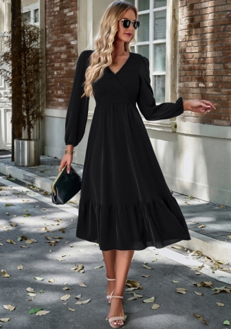 (Real Image)2023 Styles Women Sexy&Fashion Autumn/Winter TikTok&Instagram Styles Bohemian Long Sleeve Hemi Maxi Dress
