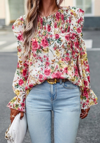 (Real Image)2023 Styles Women Sexy&Fashion Autumn/Winter TikTok&Instagram Styles Bohemian Floral Shirts