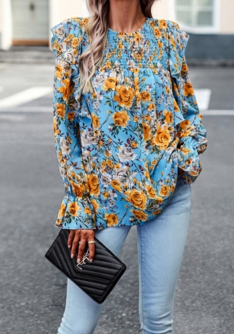 (Real Image)2023 Styles Women Sexy&Fashion Autumn/Winter TikTok&Instagram Styles Bohemian Floral Shirts
