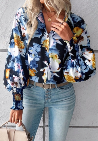 (Real Image)2023 Styles Women Sexy&Fashion Autumn/Winter TikTok&Instagram Styles Print Front Button Shirts