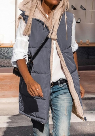 (Real Image)2023 Styles Women Sexy&Fashion Autumn/Winter TikTok&Instagram Styles Open Sleeveless Coat