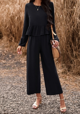 (Black)2023 Styles Women Sexy&Fashion Autumn/Winter TikTok&Instagram Styles Bohemian Loose Two Piece Suit