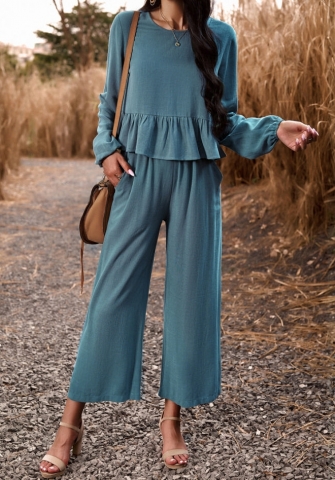 (Real Image)2023 Styles Women Sexy&Fashion Autumn/Winter TikTok&Instagram Styles Bohemian Loose Two Piece Suit