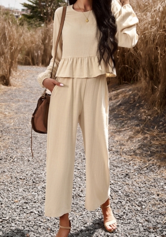 (Real Image)2023 Styles Women Sexy&Fashion Autumn/Winter TikTok&Instagram Styles Bohemian Loose Two Piece Suit