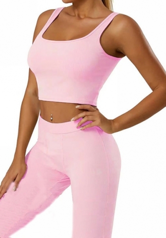 (Pink)2023 Styles Women Sexy&Fashion Autumn/Winter TikTok&Instagram Styles Solid Color Two Piece Suit