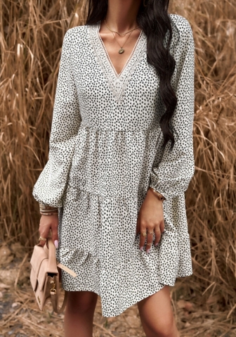 (Real Image)2023 Styles Women Sexy&Fashion Autumn/Winter TikTok&Instagram Styles Bohemian Floral Hem Midi Dress