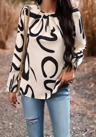 (Real Image)2023 Styles Women Sexy&Fashion Autumn/Winter TikTok&Instagram Styles Print Shirts