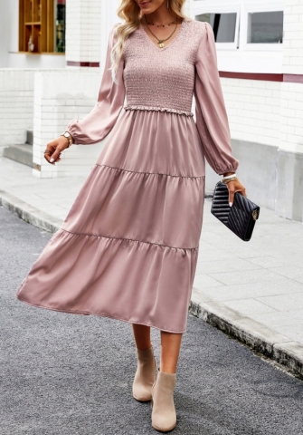 (Real Image)2023 Styles Women Sexy&Fashion Autumn/Winter TikTok&Instagram Styles Bohemian Long Sleeve Hem Maxi Dress