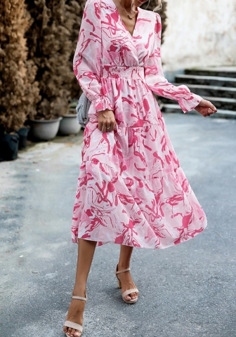 (Real Image)2023 Styles Women Sexy&Fashion Autumn/Winter TikTok&Instagram Styles Bohemian Floral Maxi Dress