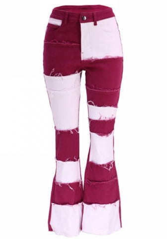 (Real Image)2023 Styles Women Sexy&Fashion Autumn/Winter TikTok&Instagram Styles Contrast Color Jeans Long Pants