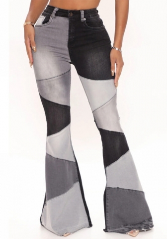 (Real Image)2023 Styles Women Sexy&Fashion Autumn/Winter TikTok&Instagram Styles Contrast Color Jeans Long Pants