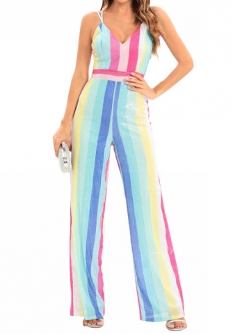 (Real Image)2023 Styles Women Sexy&Fashion Autumn/Winter TikTok&Instagram Styles  Sequins Strap Jumpsuit