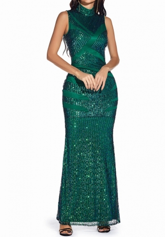 (Real Image)2023 Styles Women Sexy&Fashion Autumn/Winter TikTok&Instagram Styles  Sequins Maxi Dress