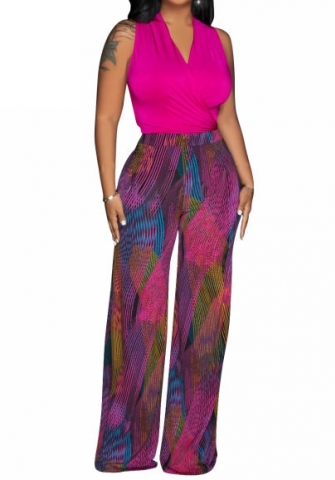 (Real Image)2023 Styles Women Sexy&Fashion Autumn/Winter TikTok&Instagram Styles Print Halter Two Piece Suit