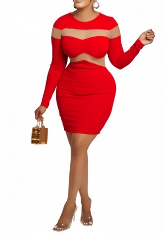 (Real Image)2023 Styles Women Sexy&Fashion Autumn/Winter TikTok&Instagram Styles  COntrast Color Long Sleeve Mini Dress