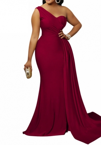 (Drak Red)2023 Styles Women Sexy&Fashion Autumn/Winter TikTok&Instagram Styles  Single Maxi Dress