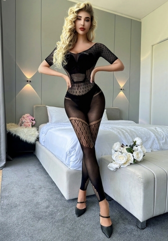 2023 Styles Women Sexy&Fashion Autumn/Winter TikTok&Instagram Styles Short Sleeve Lace Jumpsuit