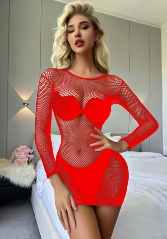 2023 Styles Women Sexy&Fashion Autumn/Winter TikTok&Instagram Styles Short Sleeve Lace Hollow Net Mini Dress