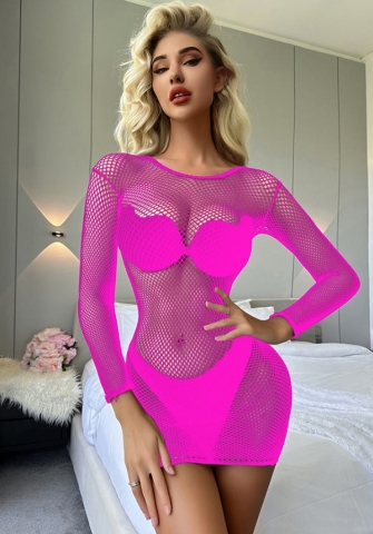 2023 Styles Women Sexy&Fashion Autumn/Winter TikTok&Instagram Styles Short Sleeve Lace Hollow Net Mini Dress