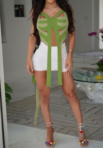 (Green)2023 Styles Women Sexy&Fashion Autumn/Winter TikTok&Instagram Styles Bandage Tops