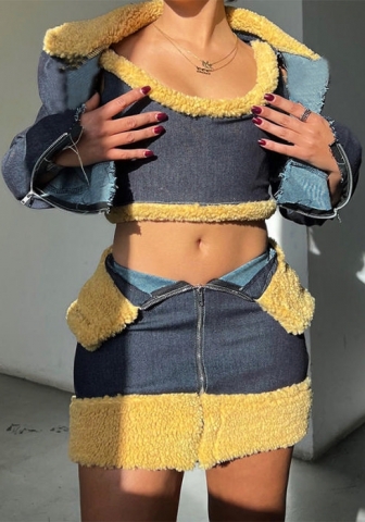 (Real Image)2023 Styles Women Sexy&Fashion Autumn/Winter TikTok&Instagram Styles Pur Three Piece Dress