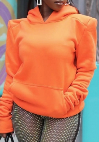 (Orange)2023 Styles Women Sexy&Fashion Autumn/Winter TikTok&Instagram Styles Solid Color Long Sleeve Shirts Tops