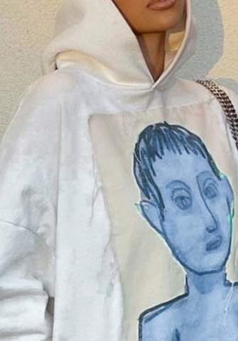 (White)2023 Styles Women Sexy&Fashion Autumn/Winter TikTok&Instagram Styles Cartoon Sweat Hoodie Tops