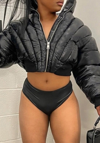 (Only Tops)(Real Image)2023 Styles Women Sexy&Fashion Autumn/Winter TikTok&Instagram Styles Front Zipper Coat