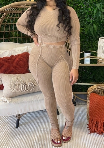 (Real Image)2023 Styles Women Sexy&Fashion Autumn/Winter TikTok&Instagram Styles Long Sleeve Two Piece Suit