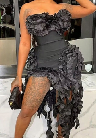 (Real Image)2023 Styles Women Sexy&Fashion Autumn/Winter TikTok&Instagram Styles Tassel Club Dress