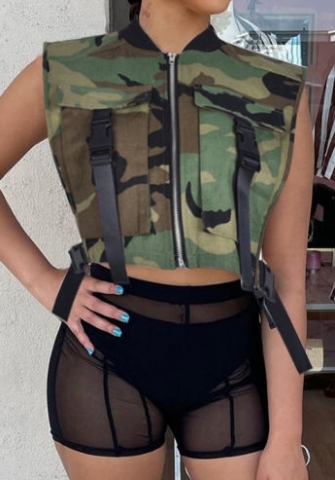 (Real Image)2022 Styles Women Fashion Spring&Winter TikTok&Instagram Styles Front Zipper Sleeveless Coat