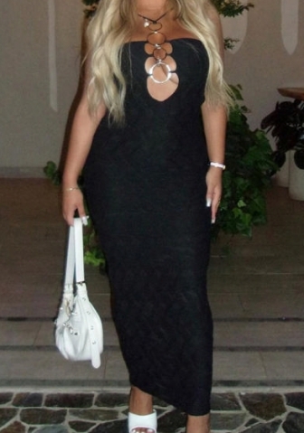 (Black)2023 Styles Women Sexy&Fashion Autumn/Winter TikTok&Instagram Styles Lace Up Maxi Dress