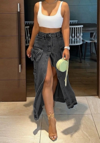 (Only Bottom)(Real Image)2023 Styles Women Sexy&Fashion Autumn/Winter TikTok&Instagram Styles Jeans SKirts