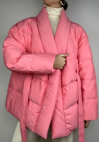 (Real Image)2023 Styles Women Sexy&Fashion Autumn/Winter TikTok&Instagram Styles Open Coat With Waist Tie