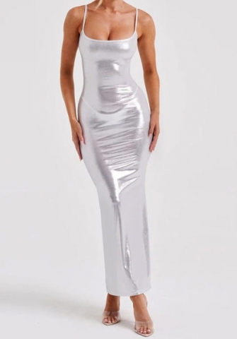 (White)2023 Styles Women Sexy&Fashion Autumn/Winter TikTok&Instagram Styles Strap Maxi Dress