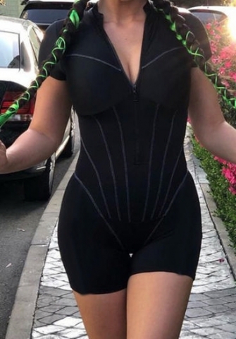 (Real Image)2023 Styles Women Sexy&Fashion Autumn/Winter TikTok&Instagram Styles Short Sleeve Romper